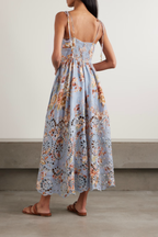 AWAKEN PICNIC DRESS CHAMBRAY FLORAL