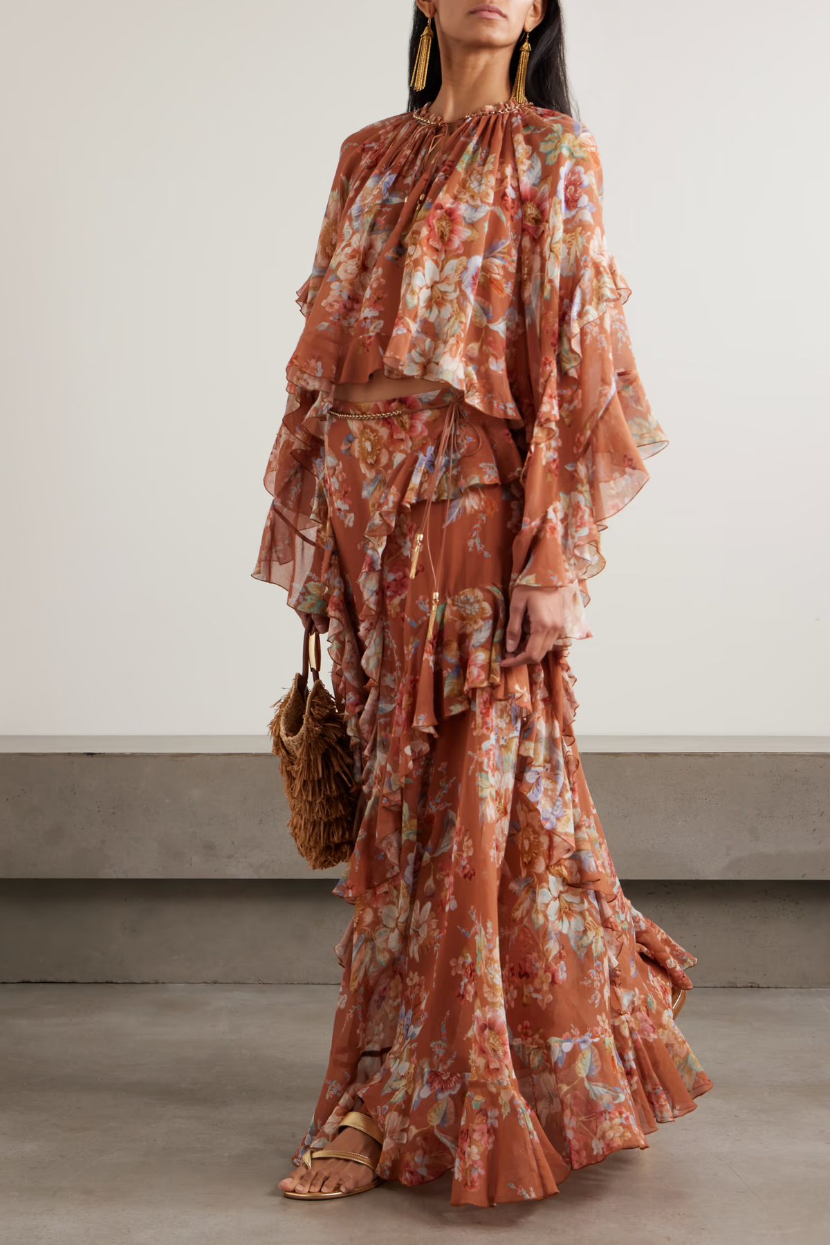 AWAKEN RUFFLE CINNAMON SET