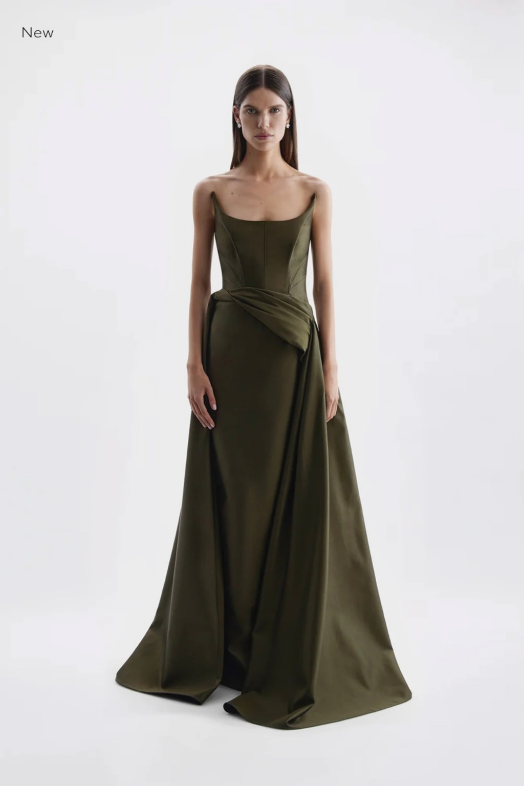 ADELINE GOWN- OLIVE
