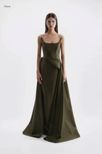 ADELINE GOWN- OLIVE