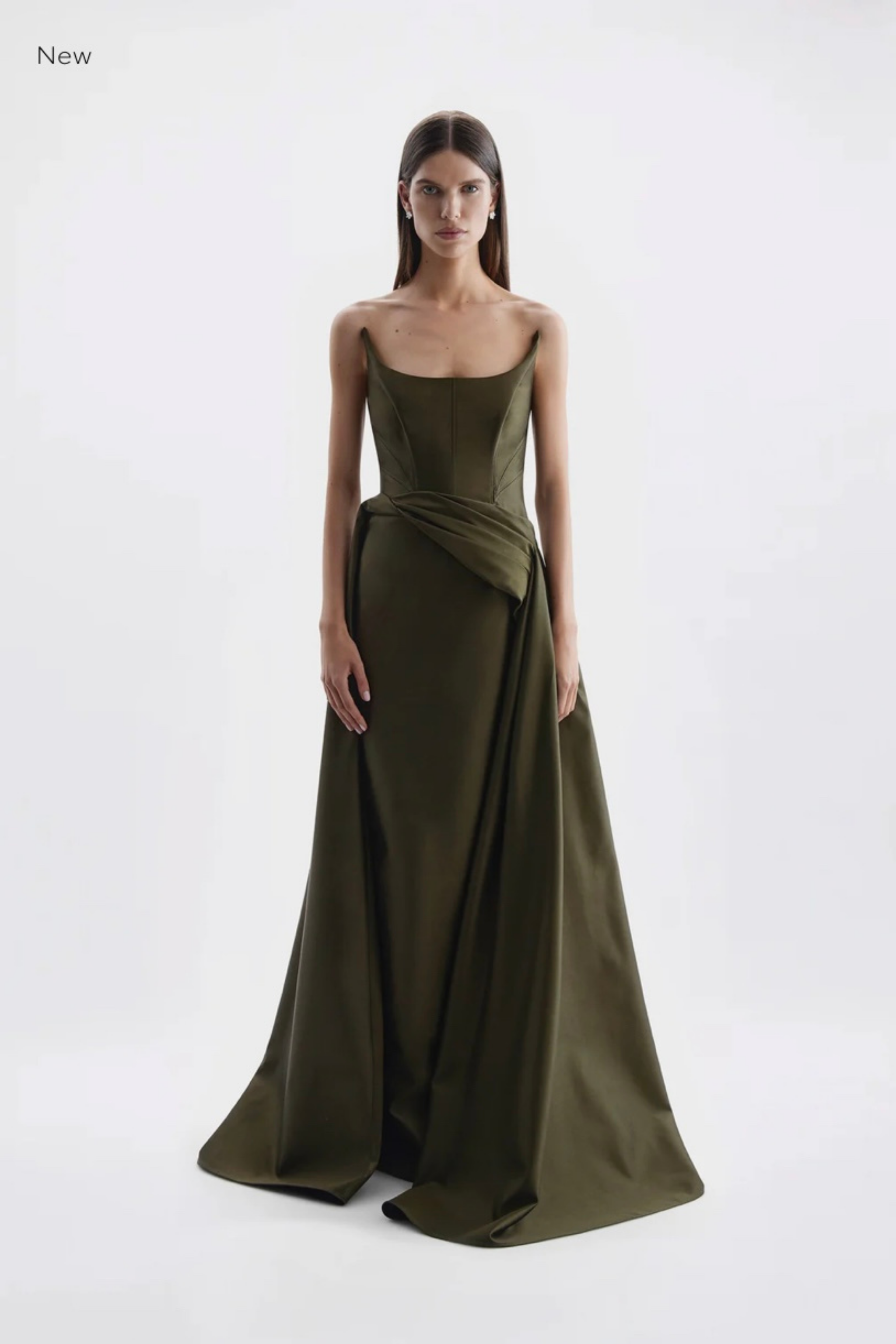 ADELINE GOWN- OLIVE