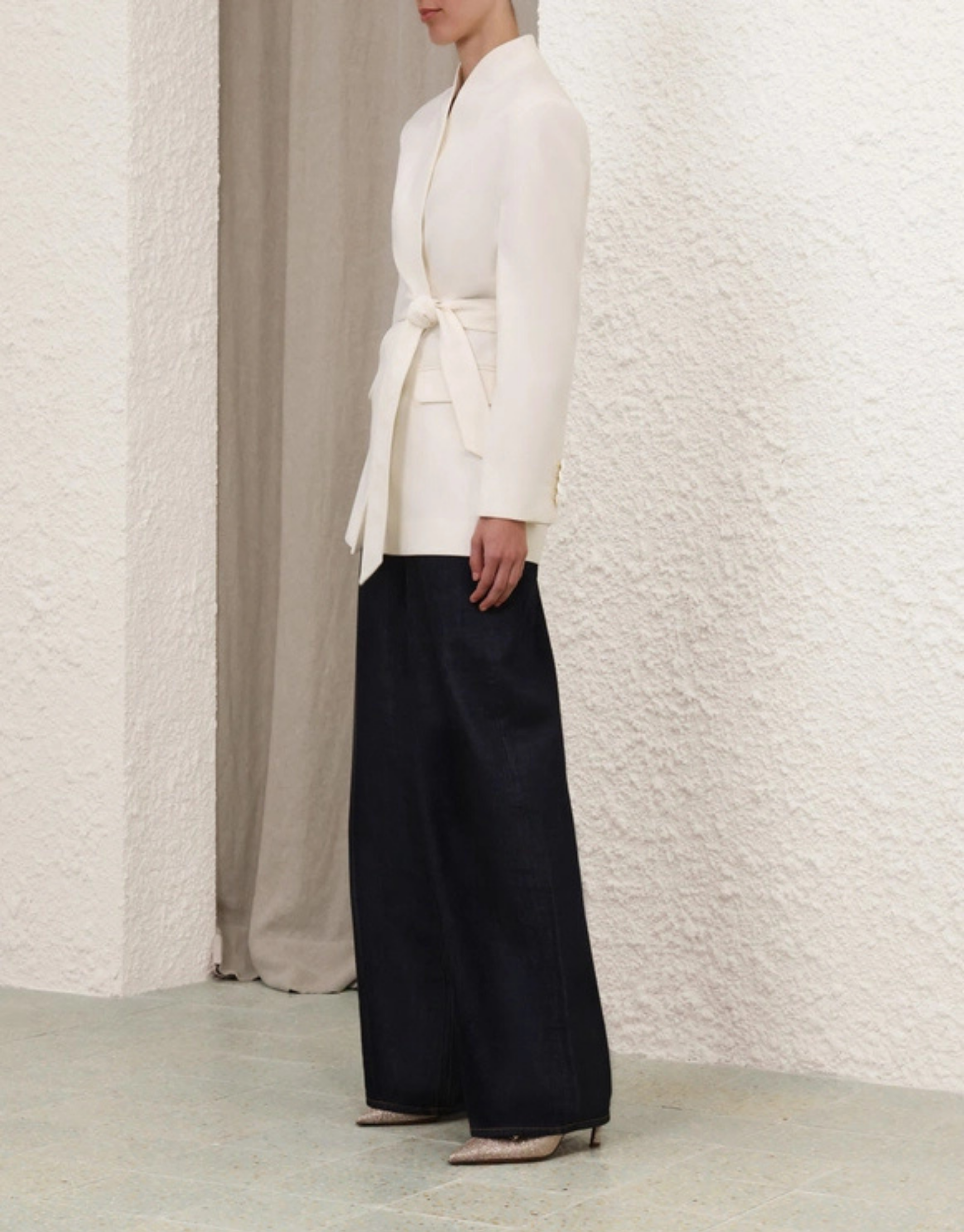 CRUSH BELTED BLAZER