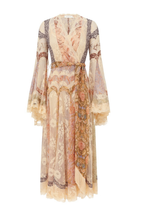 VALIANT PANELLED WRAP DRESS
