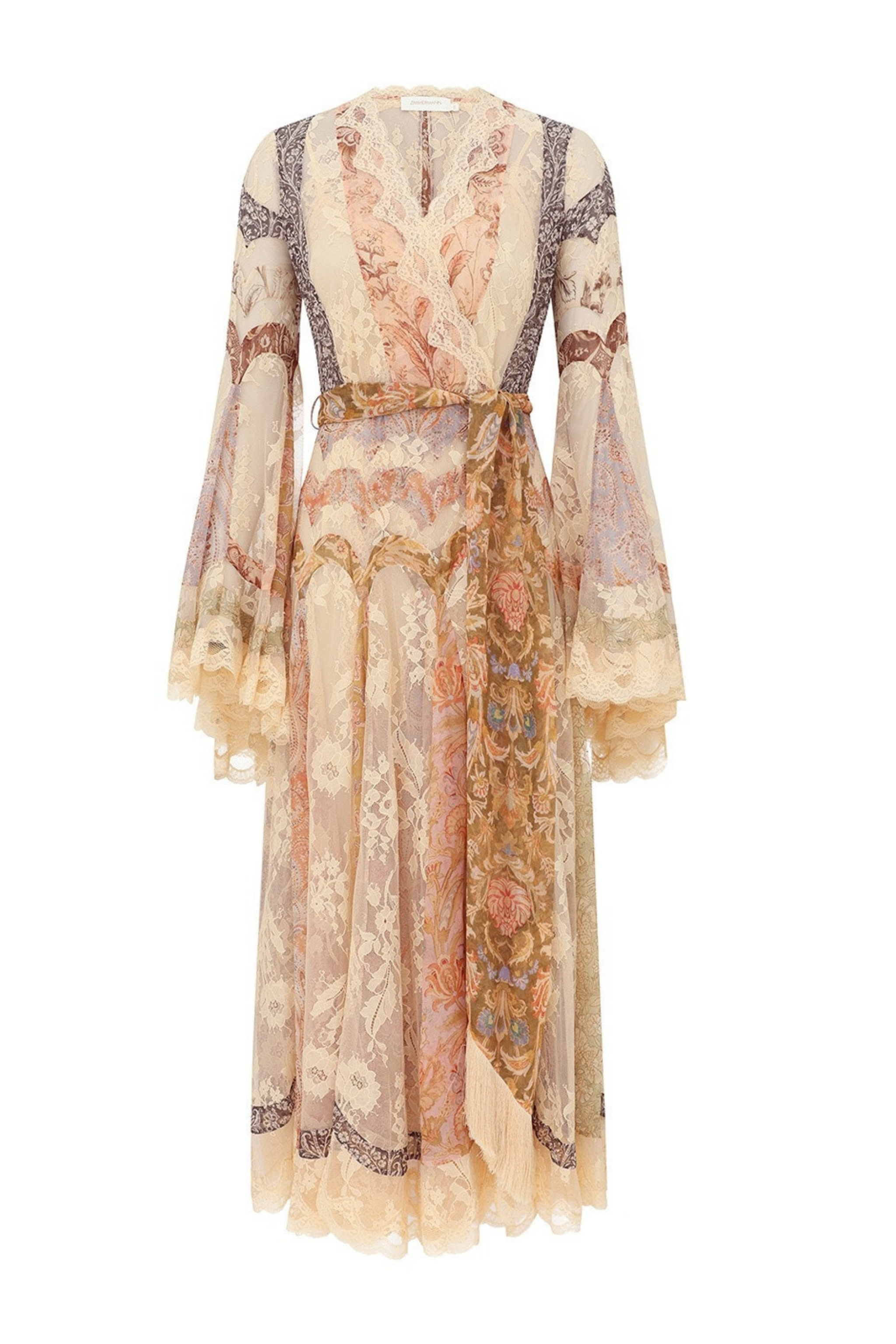 VALIANT PANELLED WRAP DRESS