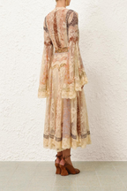 VALIANT PANELLED WRAP DRESS