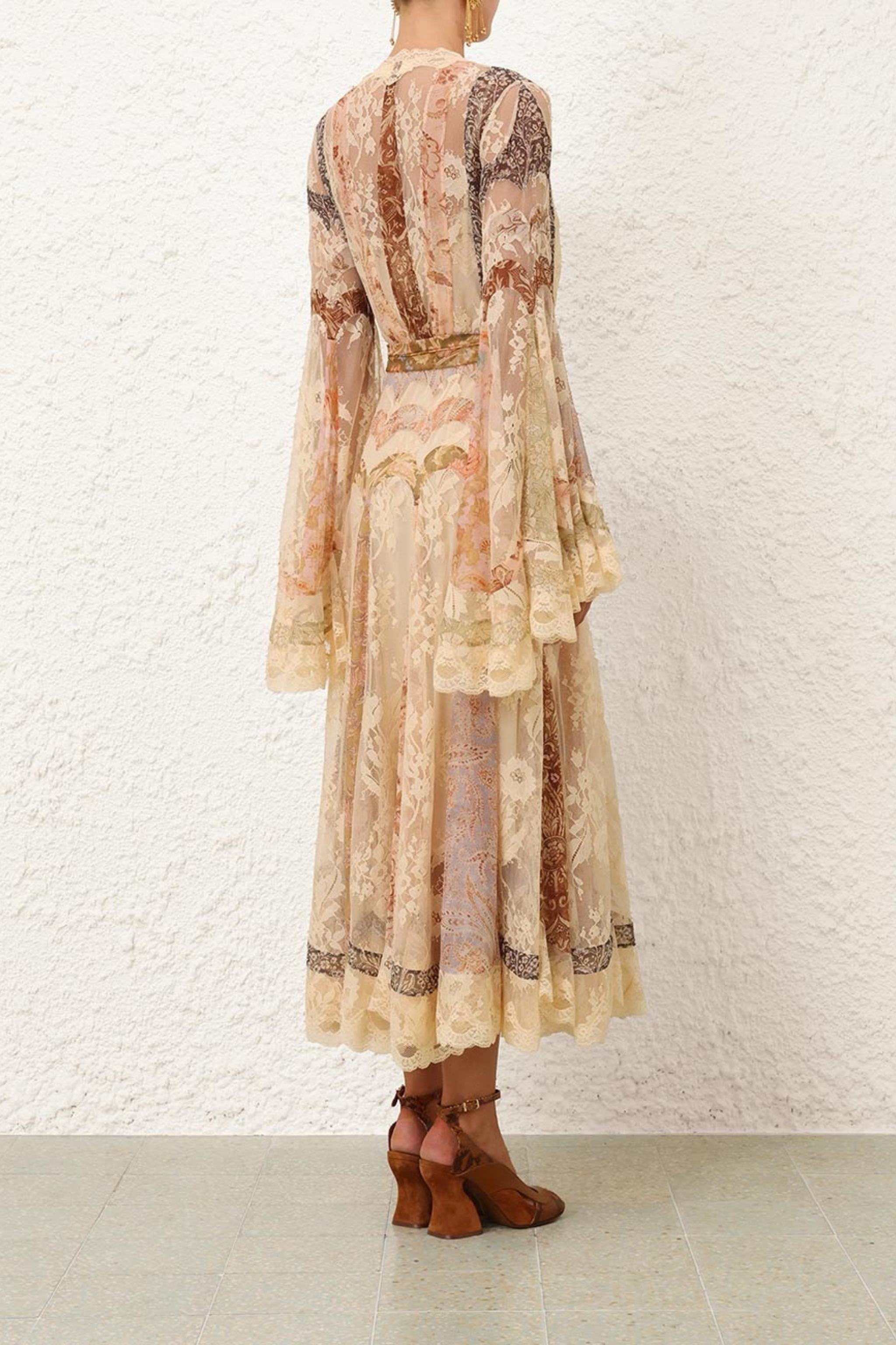 VALIANT PANELLED WRAP DRESS