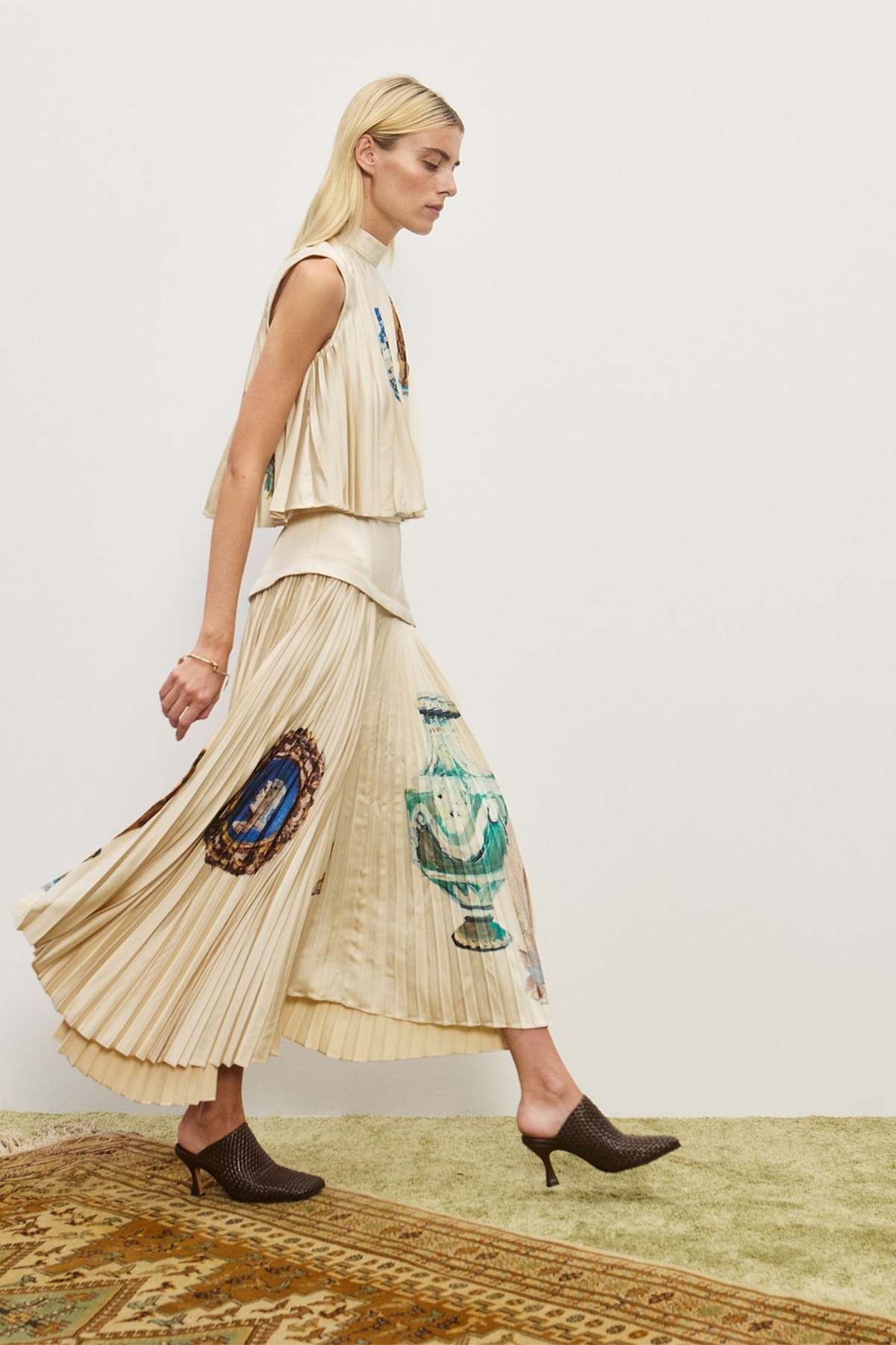 ORAZIO PLEATED SKIRT
