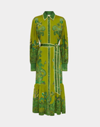 SOLARIS SILK MAXI SHIRT DRESS