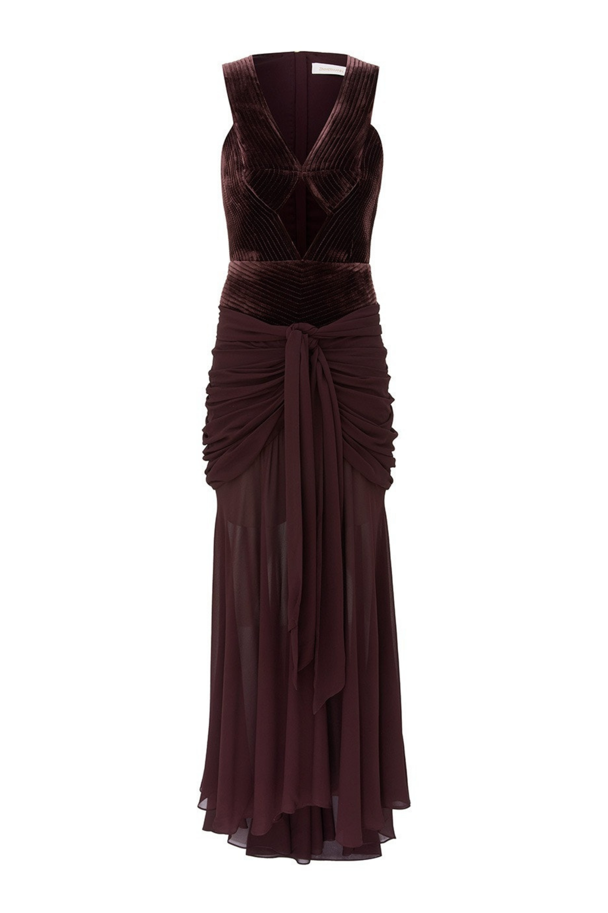 VALIANT DRAPED SLINKY GOWN