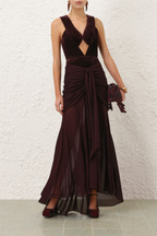 VALIANT DRAPED SLINKY GOWN