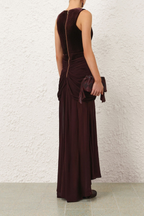 VALIANT DRAPED SLINKY GOWN