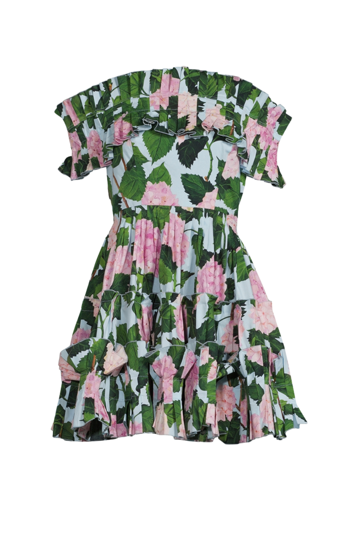 HYDRANGEA PRINT MINI DRESS