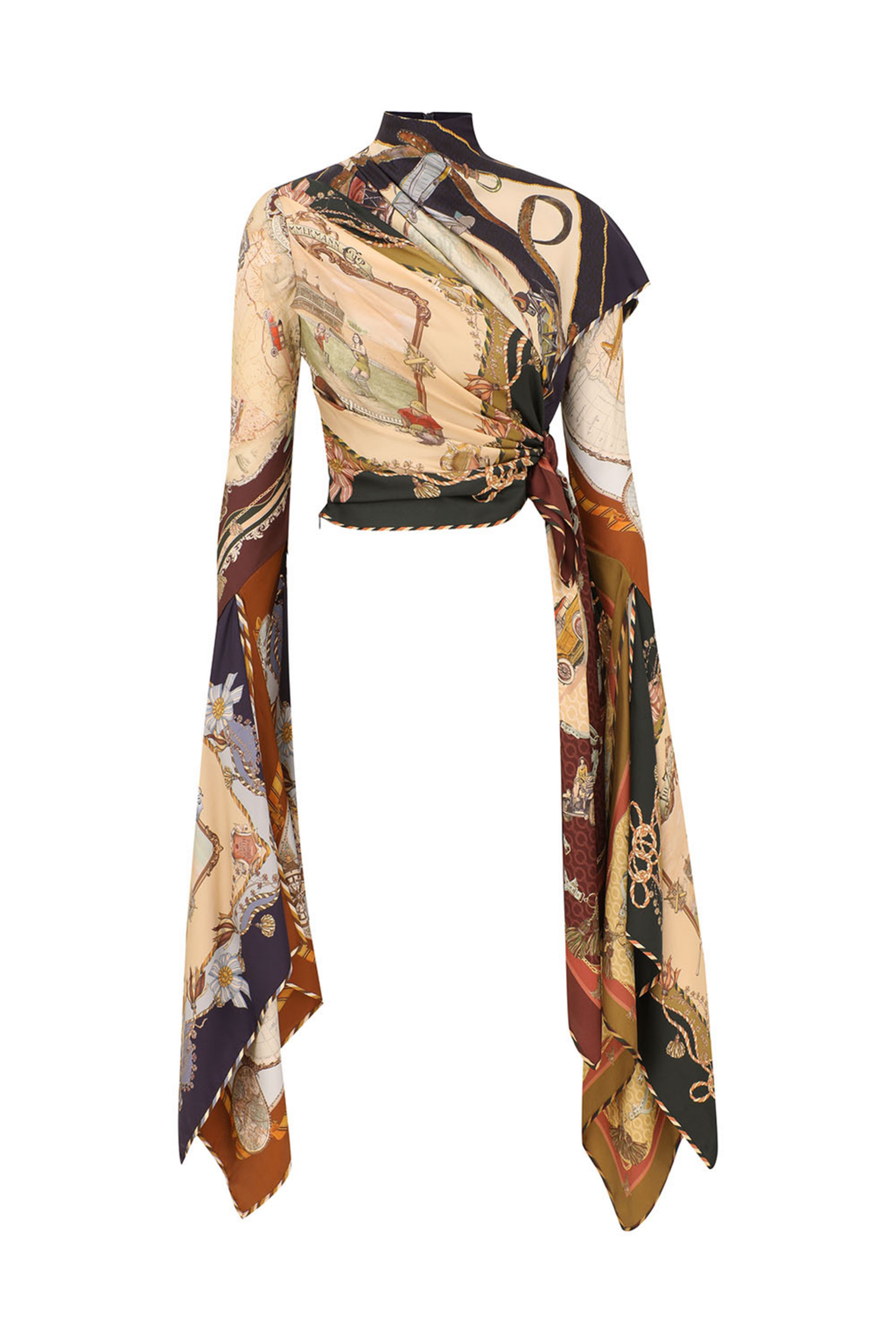 VALIANT DRAPED SCARF TOP