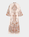 IVORY PAISLEY DEVI BILLOW DRESS