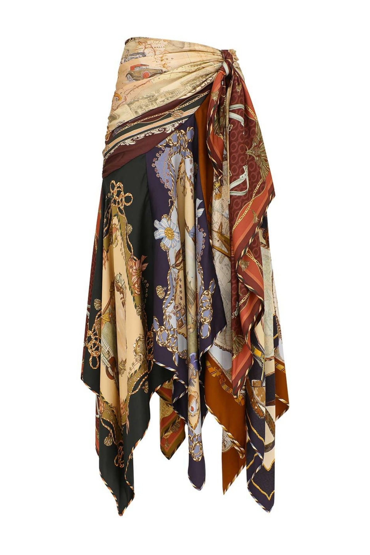 VALIANT DRAPED SCARF SKIRT