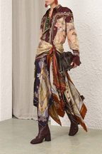 VALIANT DRAPED SCARF SKIRT