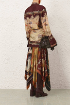 VALIANT DRAPED SCARF SKIRT