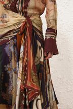 VALIANT DRAPED SCARF SKIRT