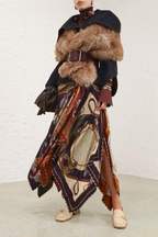 VALIANT DRAPED SCARF SKIRT