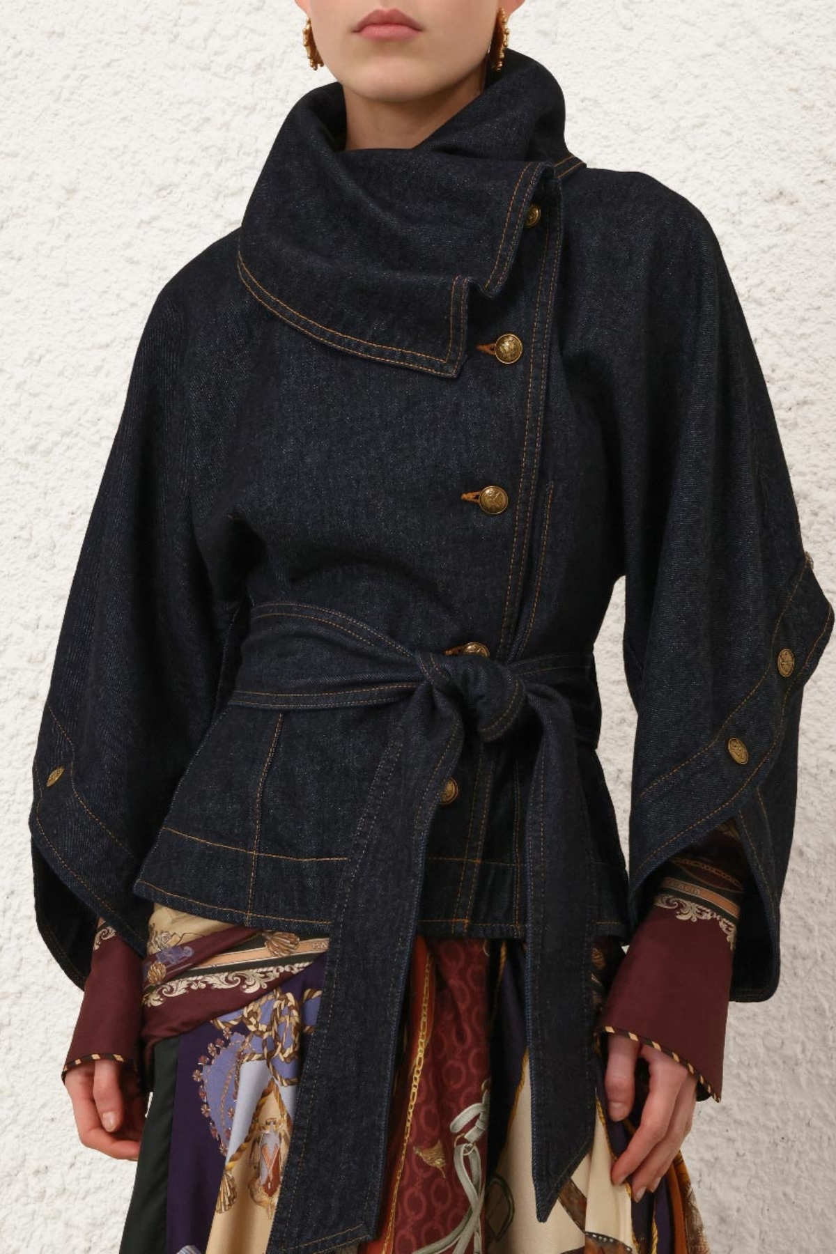 VALIANT DENIM BUTTONED JACKET