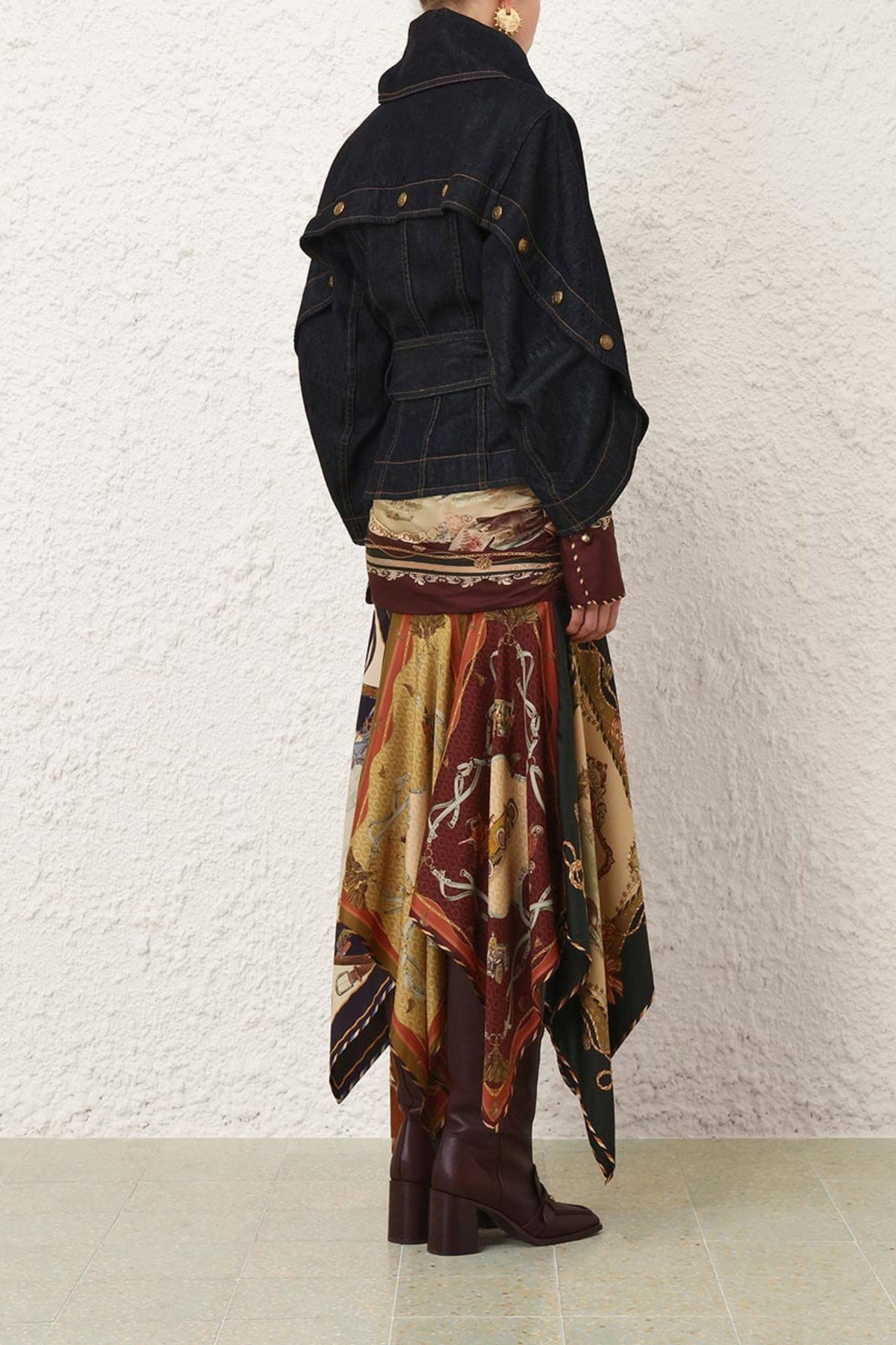VALIANT DENIM BUTTONED JACKET