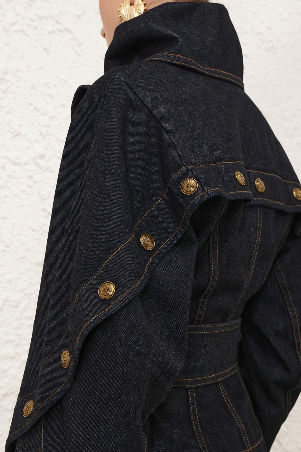 VALIANT DENIM BUTTONED JACKET