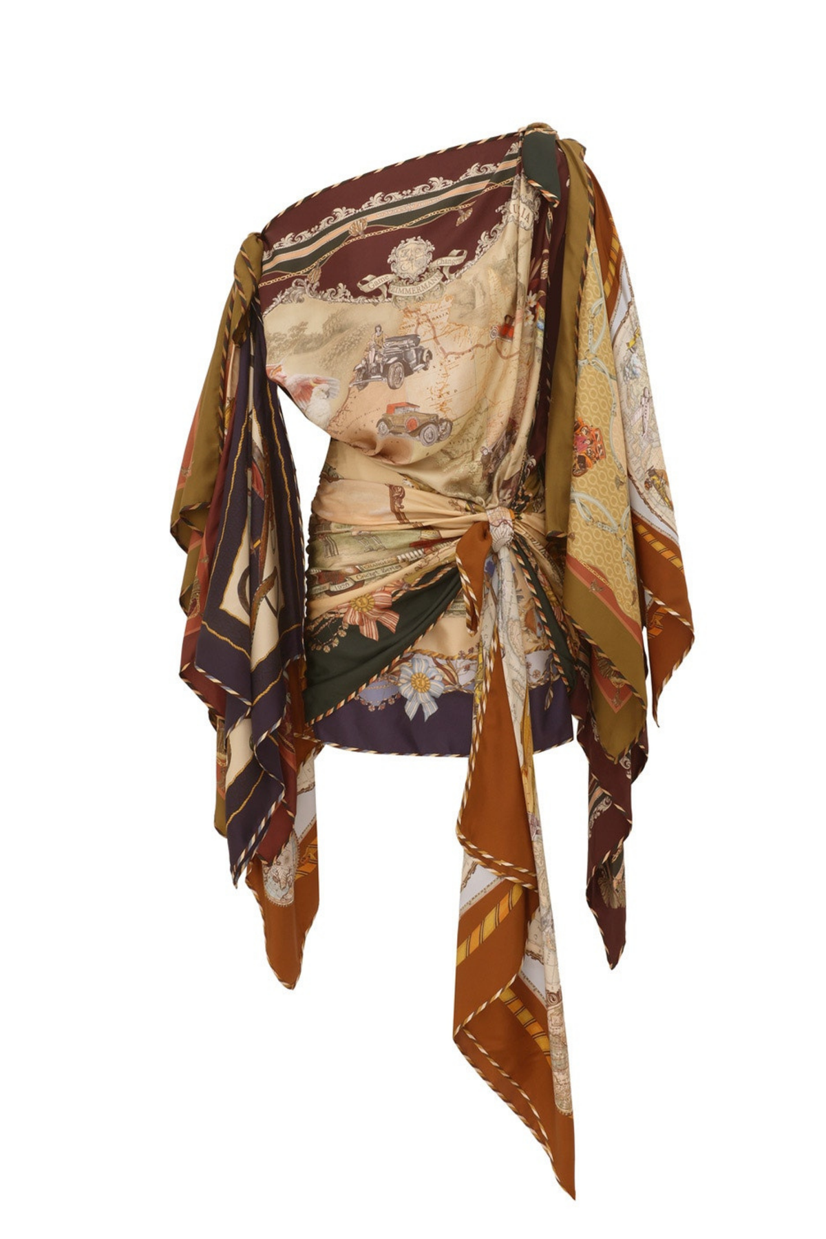 VALIANT DRAPED SCARF DRESS