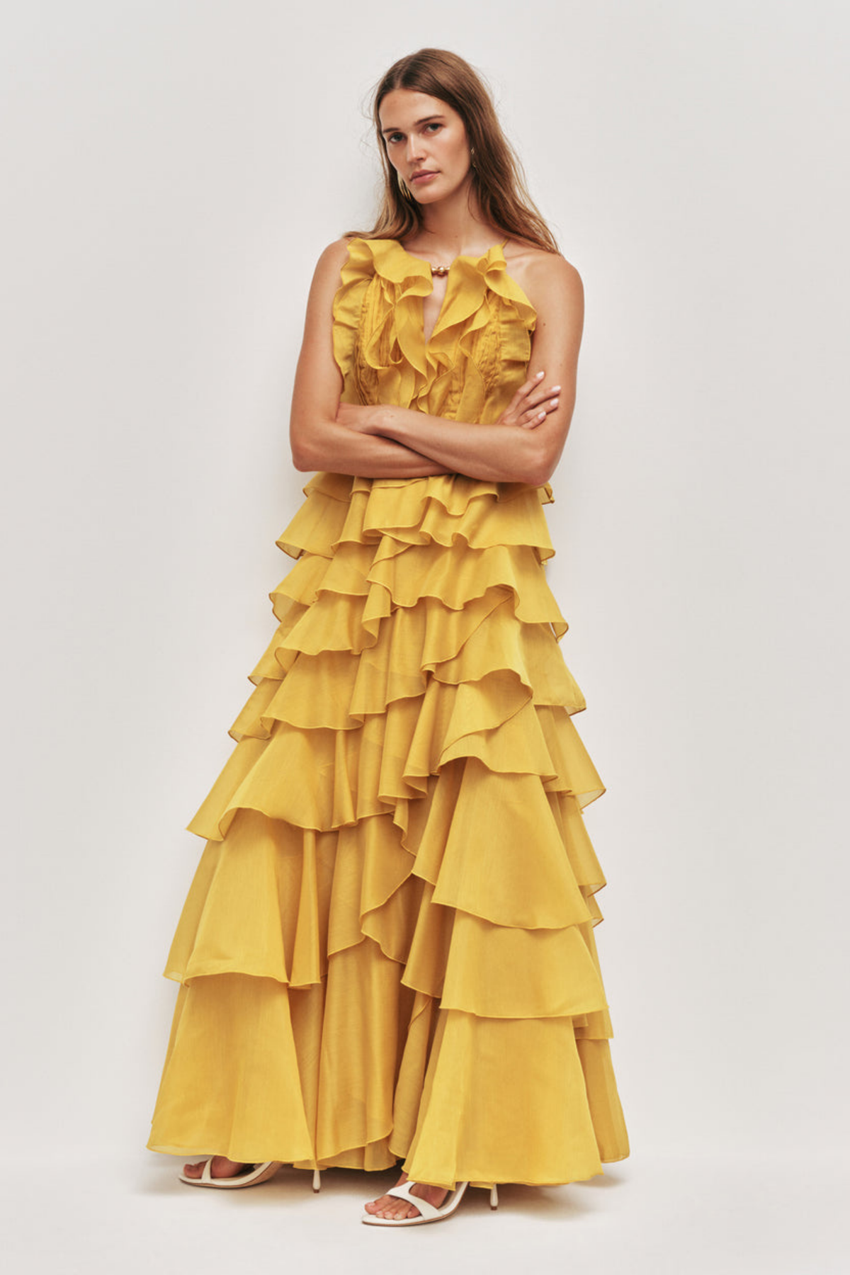 CLEO GOWN CHARTREUSE
