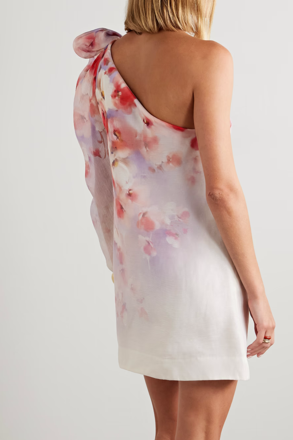 CRUSH ASYMMETRICAL MINI DRESS