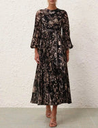 BLACK MOCKINGBIRD SUNRAY LONG SLEEVE DRESS