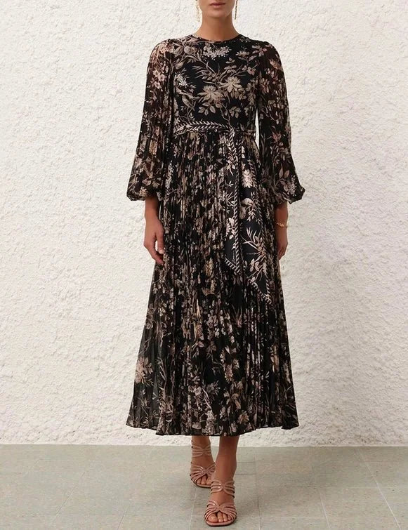 BLACK MOCKINGBIRD SUNRAY LONG SLEEVE DRESS