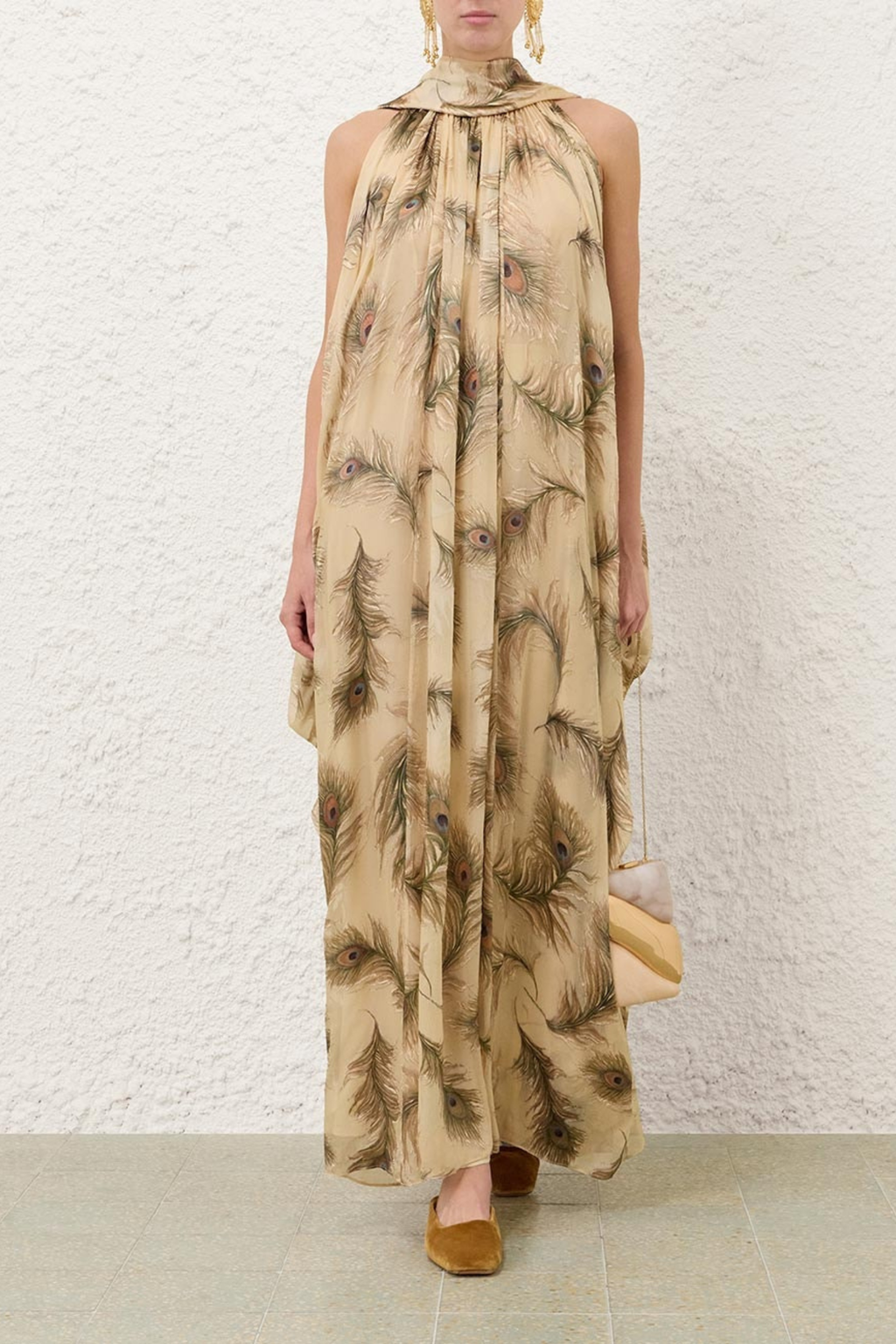 ASCENT BURNOUT HALTER DRESS