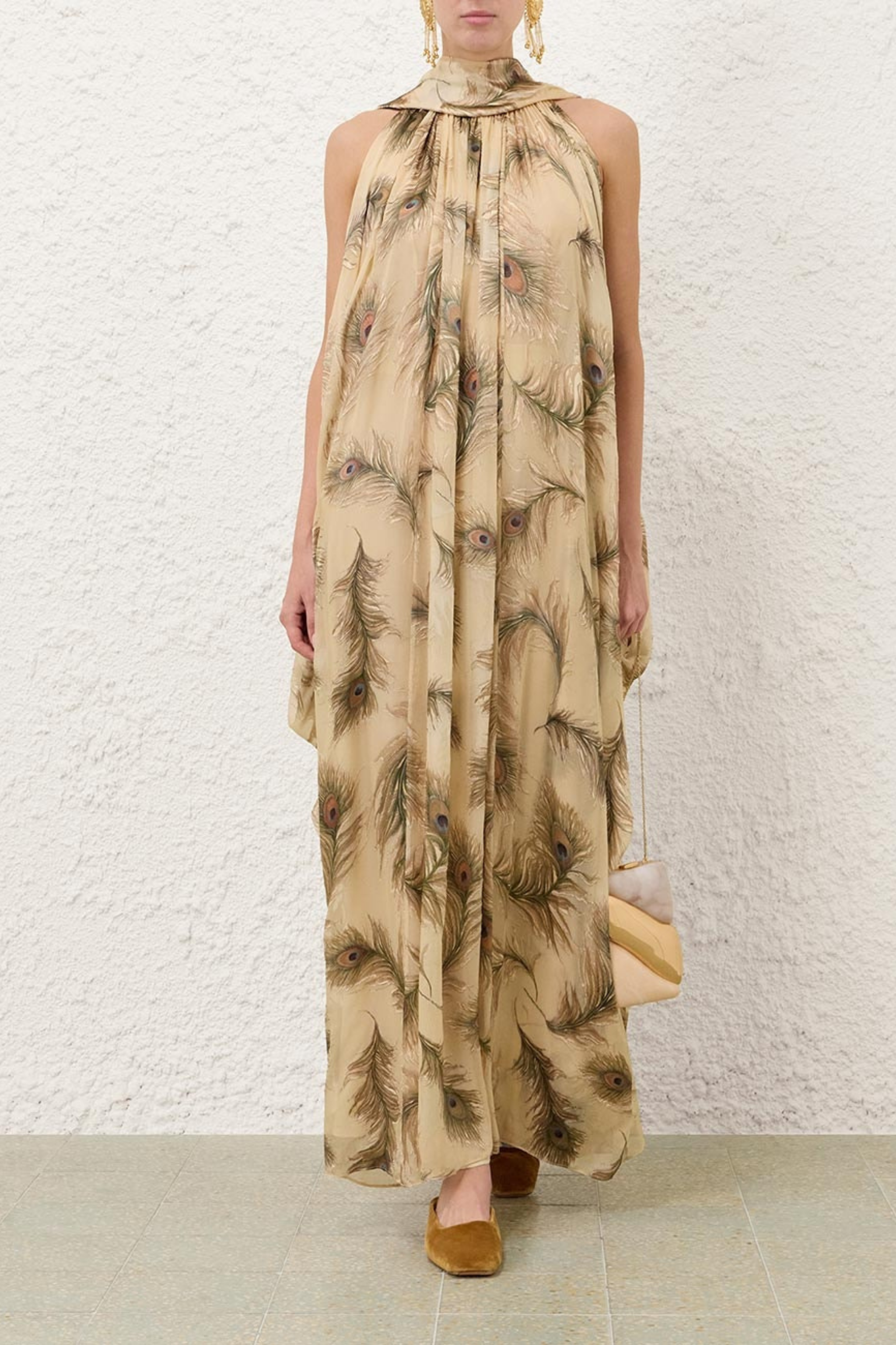 ASCENT BURNOUT HALTER DRESS