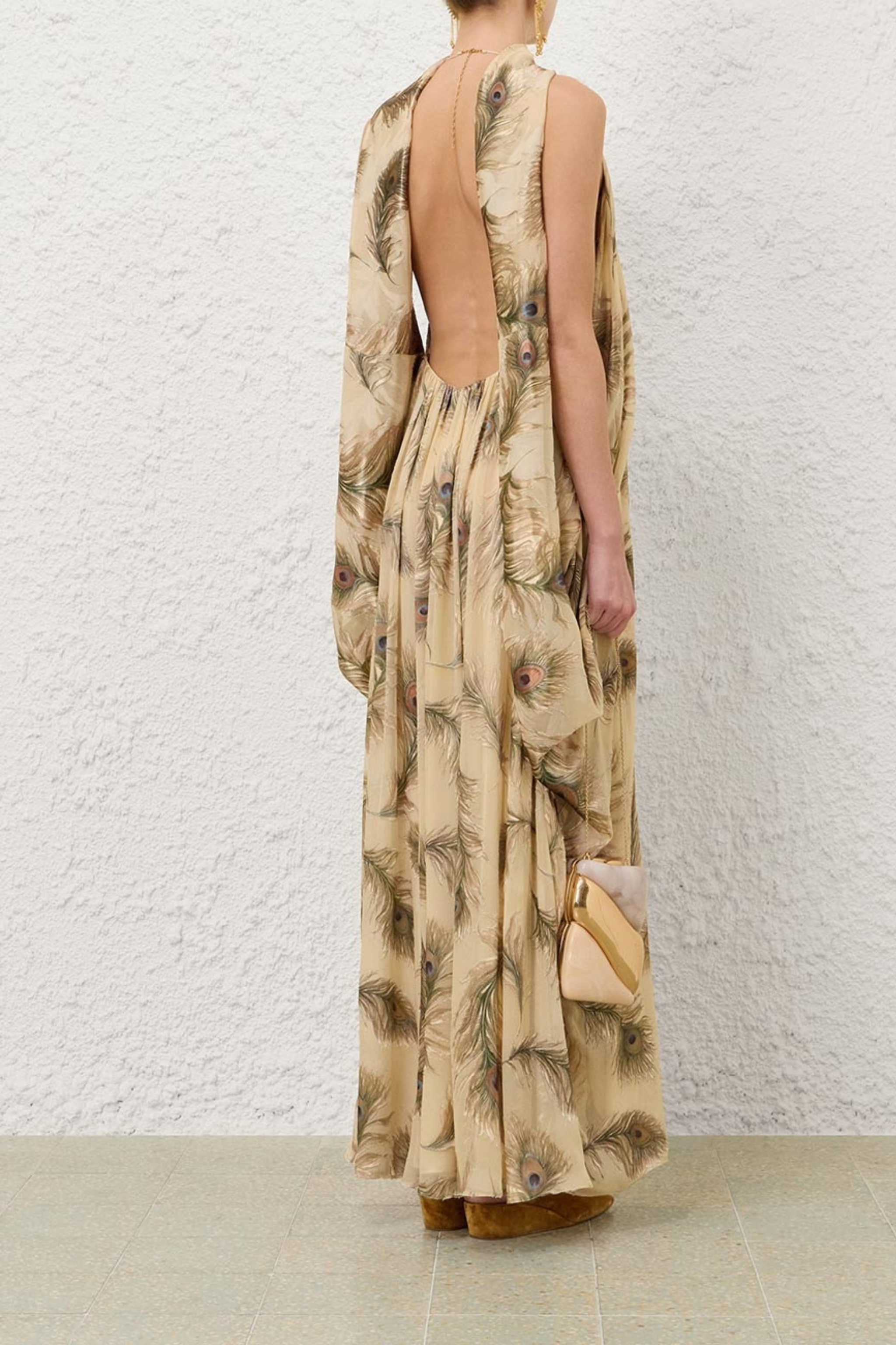 ASCENT BURNOUT HALTER DRESS