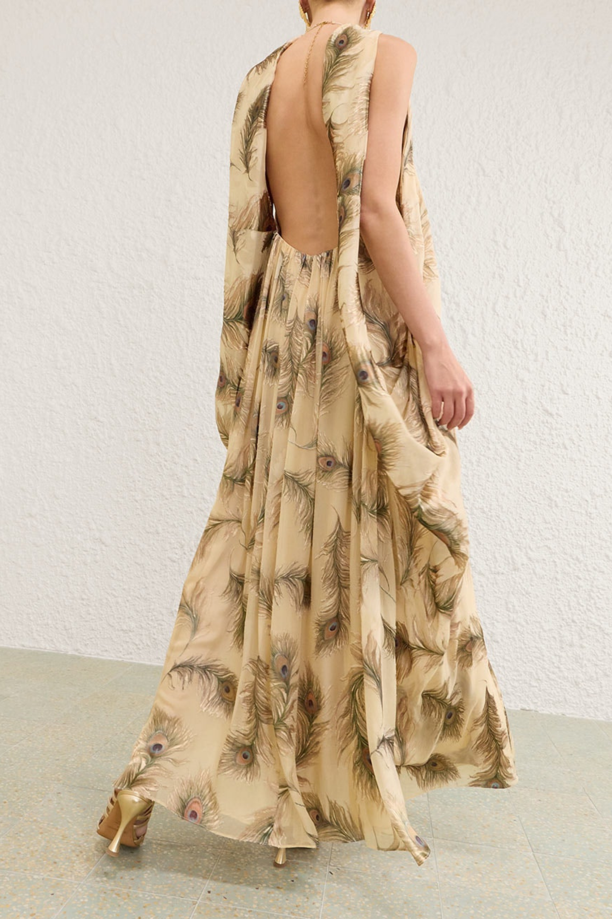 ASCENT BURNOUT HALTER DRESS