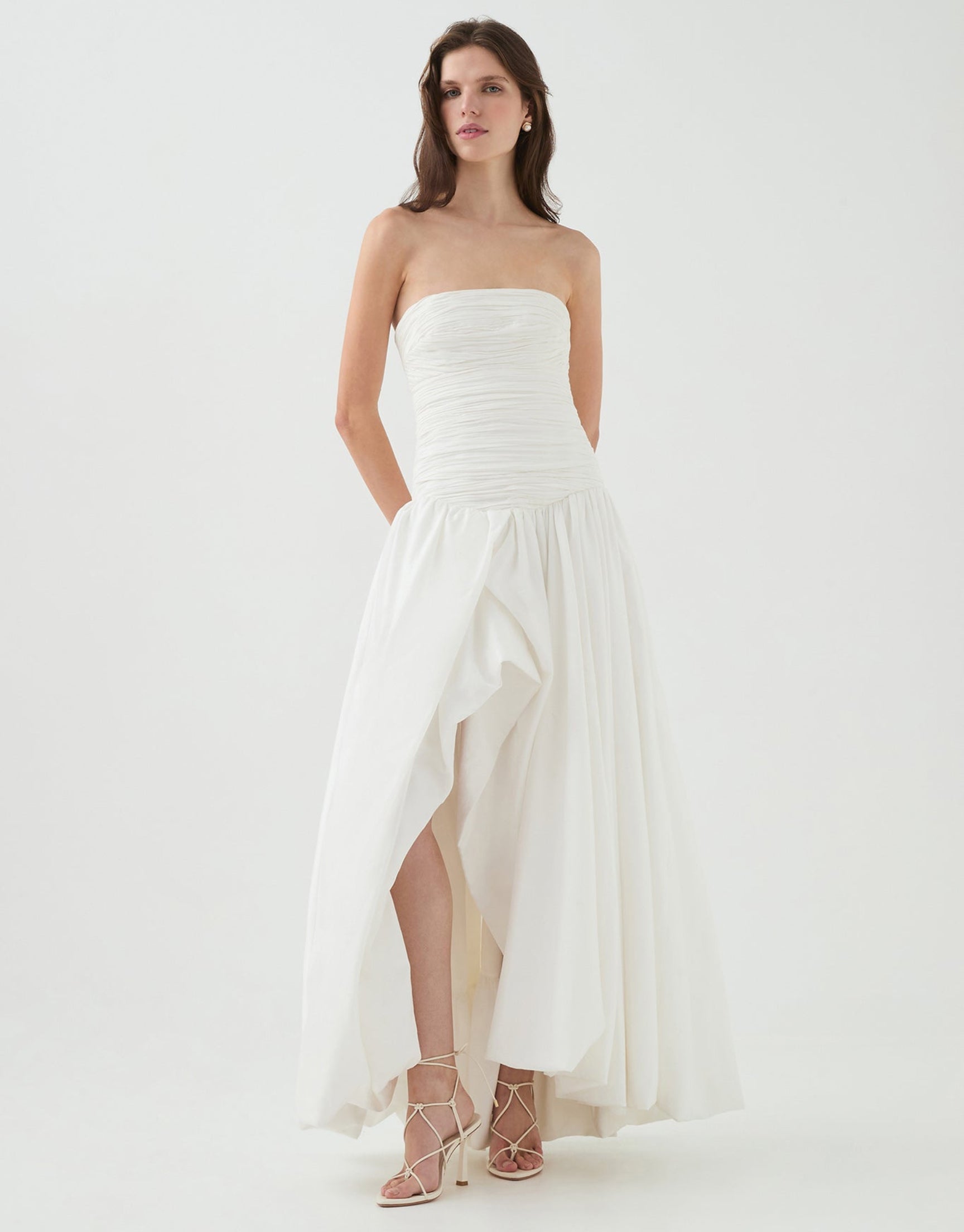VIOLETTE BUBBLE HEM MAXI