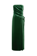 FLORENCE VELVET RUFFLED MAXI DRESS