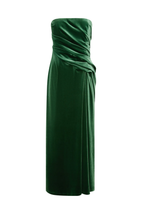 FLORENCE VELVET RUFFLED MAXI DRESS