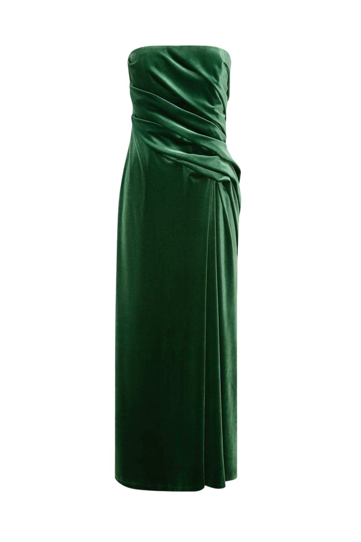 FLORENCE VELVET RUFFLED MAXI DRESS