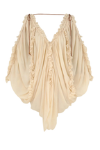 ILLUMINATE DRAPED BLOUSE