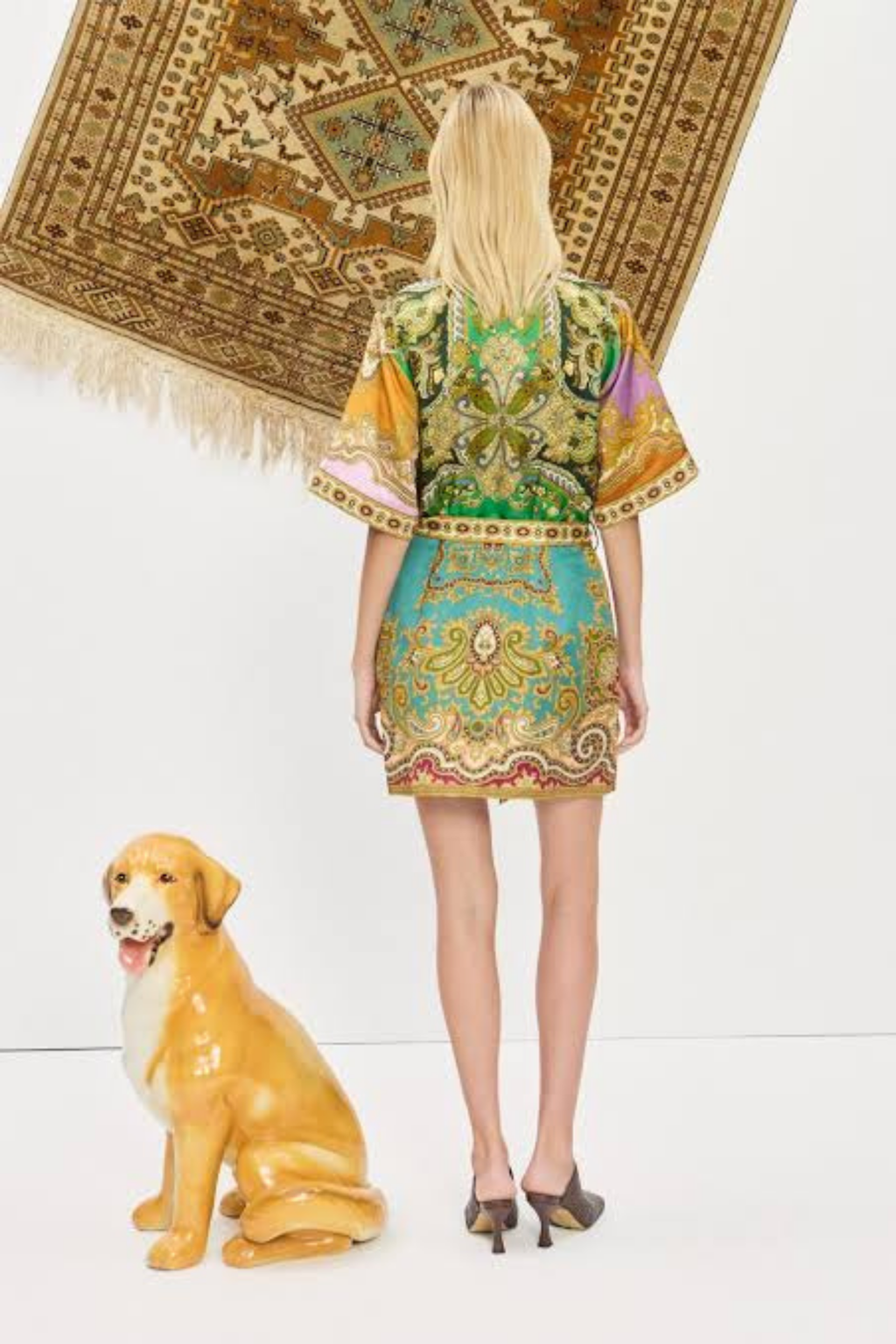 CLEMENZA SPLICED MINI DRESS