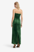 FLORENCE VELVET RUFFLED MAXI DRESS