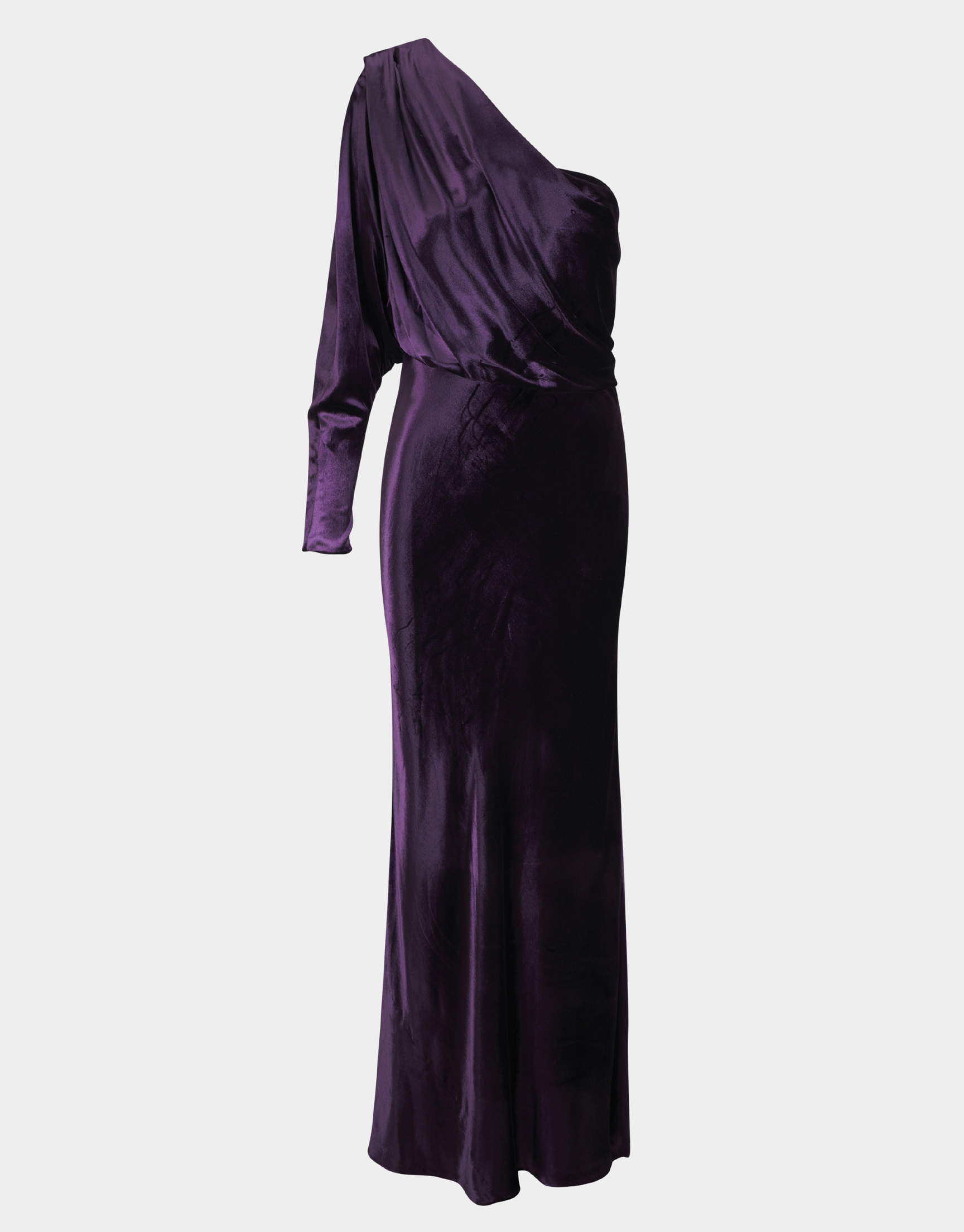 ILLUSTRATION ASYMMETRIC GOWN
