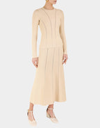LUMINOSITY KNIT PANELLED SET CREAM