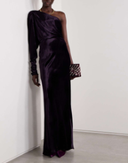 ILLUSTRATION ASYMMETRIC GOWN