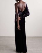 ILLUSTRATION ASYMMETRIC GOWN