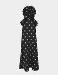 CRUSH RUFFLE HALTER DRESS