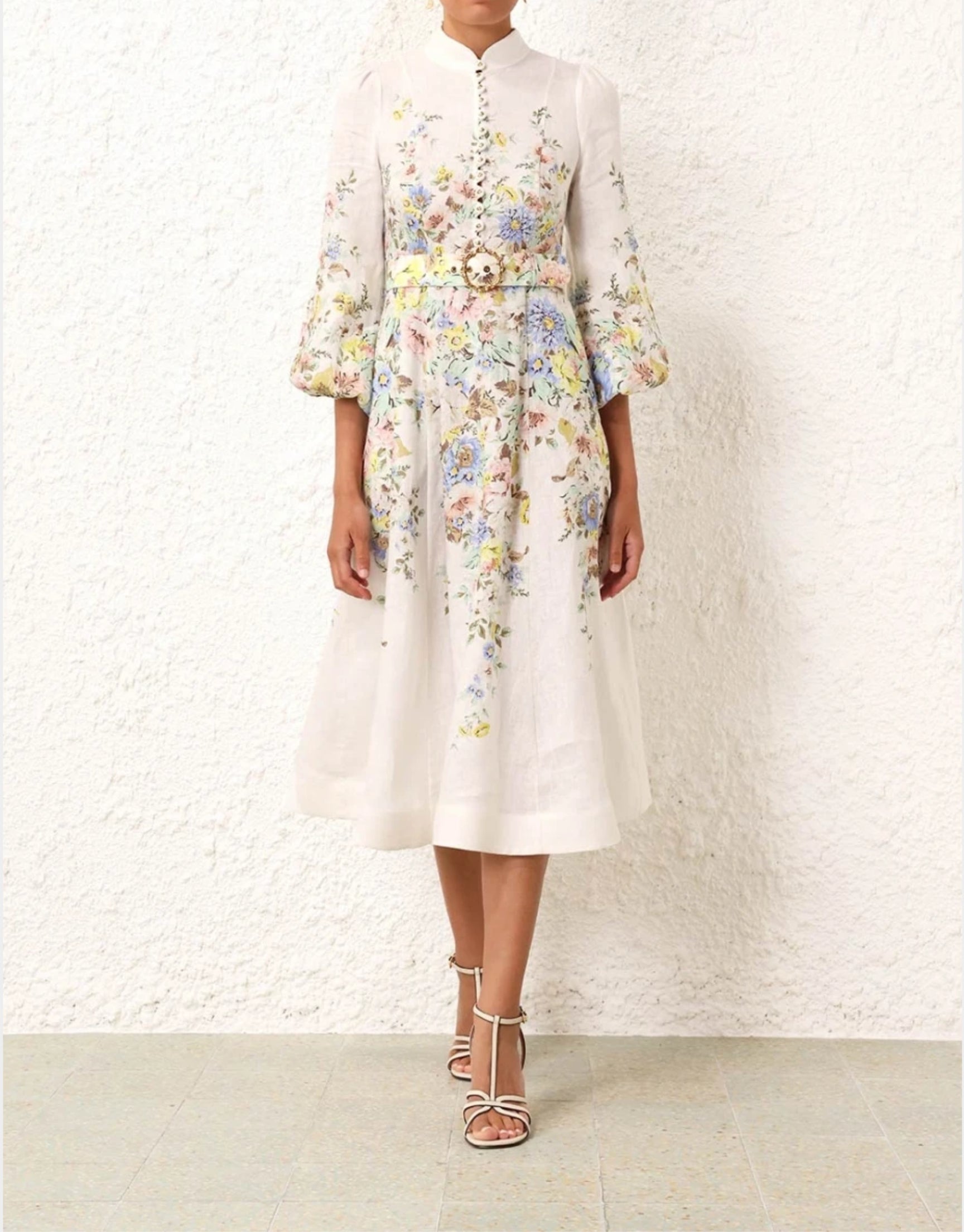MATCHMAKER BUTTONED MIDI DRESS