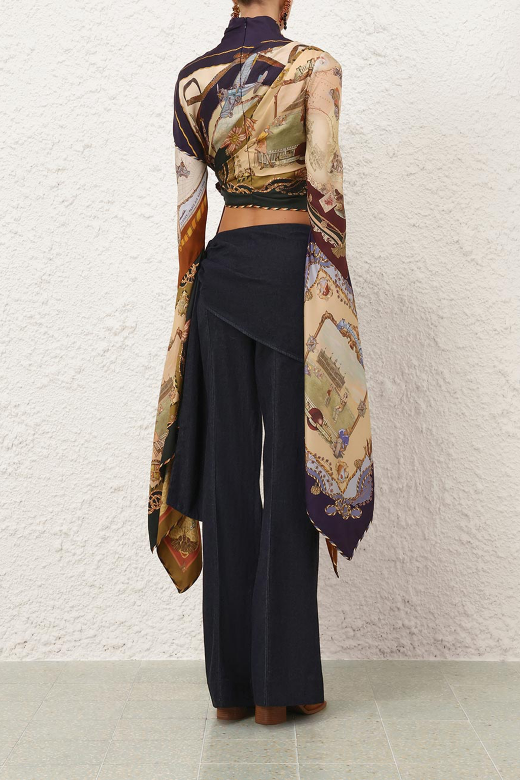 VALIANT DRAPED SCARF TOP