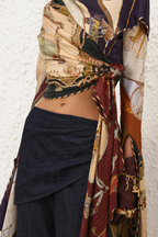 VALIANT DRAPED SCARF TOP
